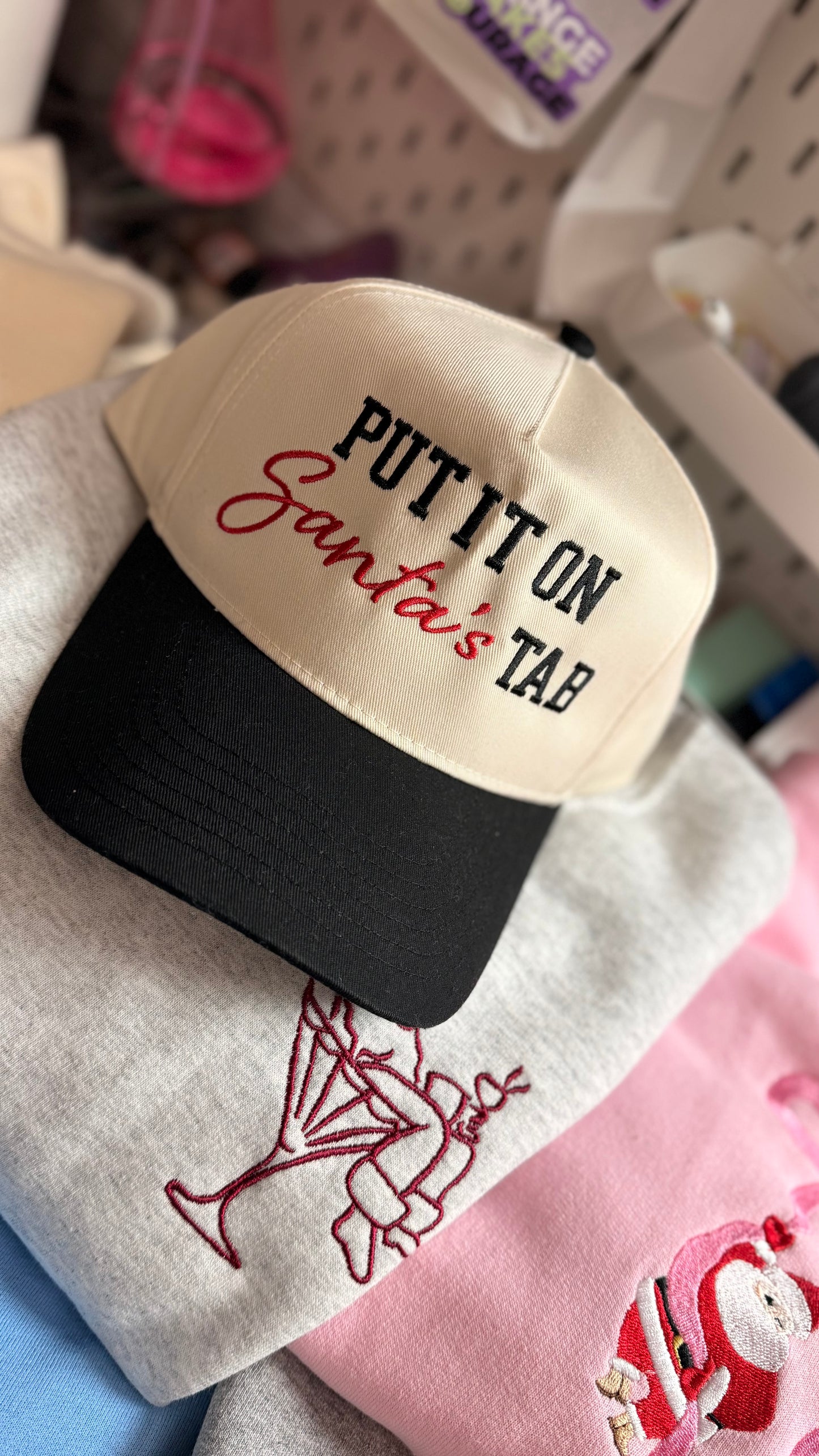 Put it on Santa's Tab Hat