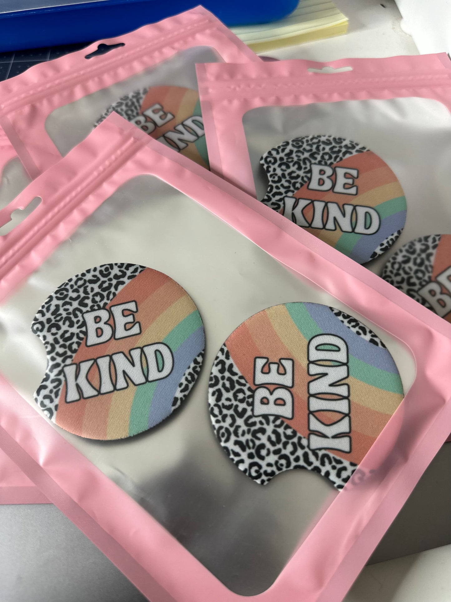 Be Kind Car Coasters