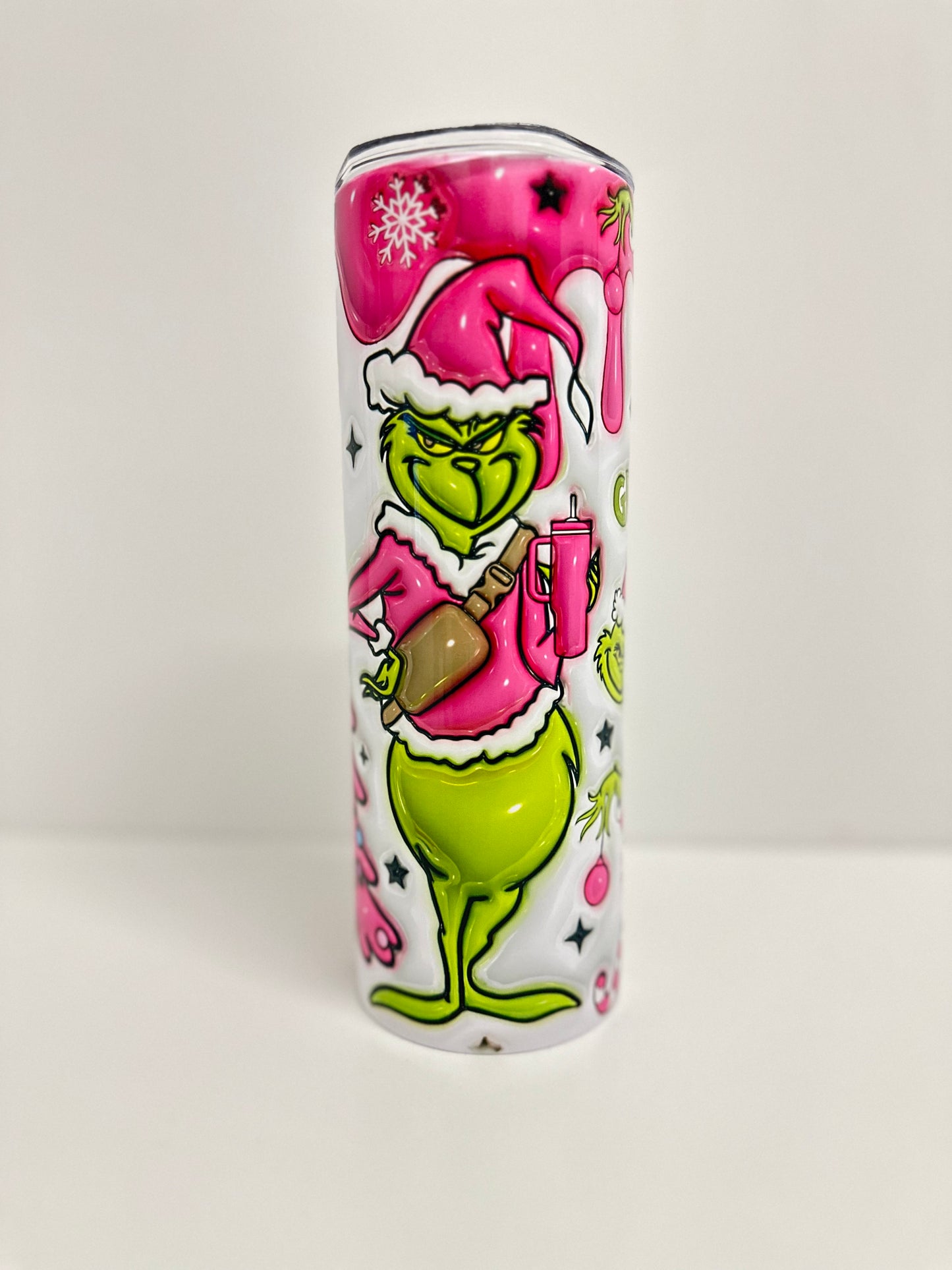Pink Grinch Tumbler