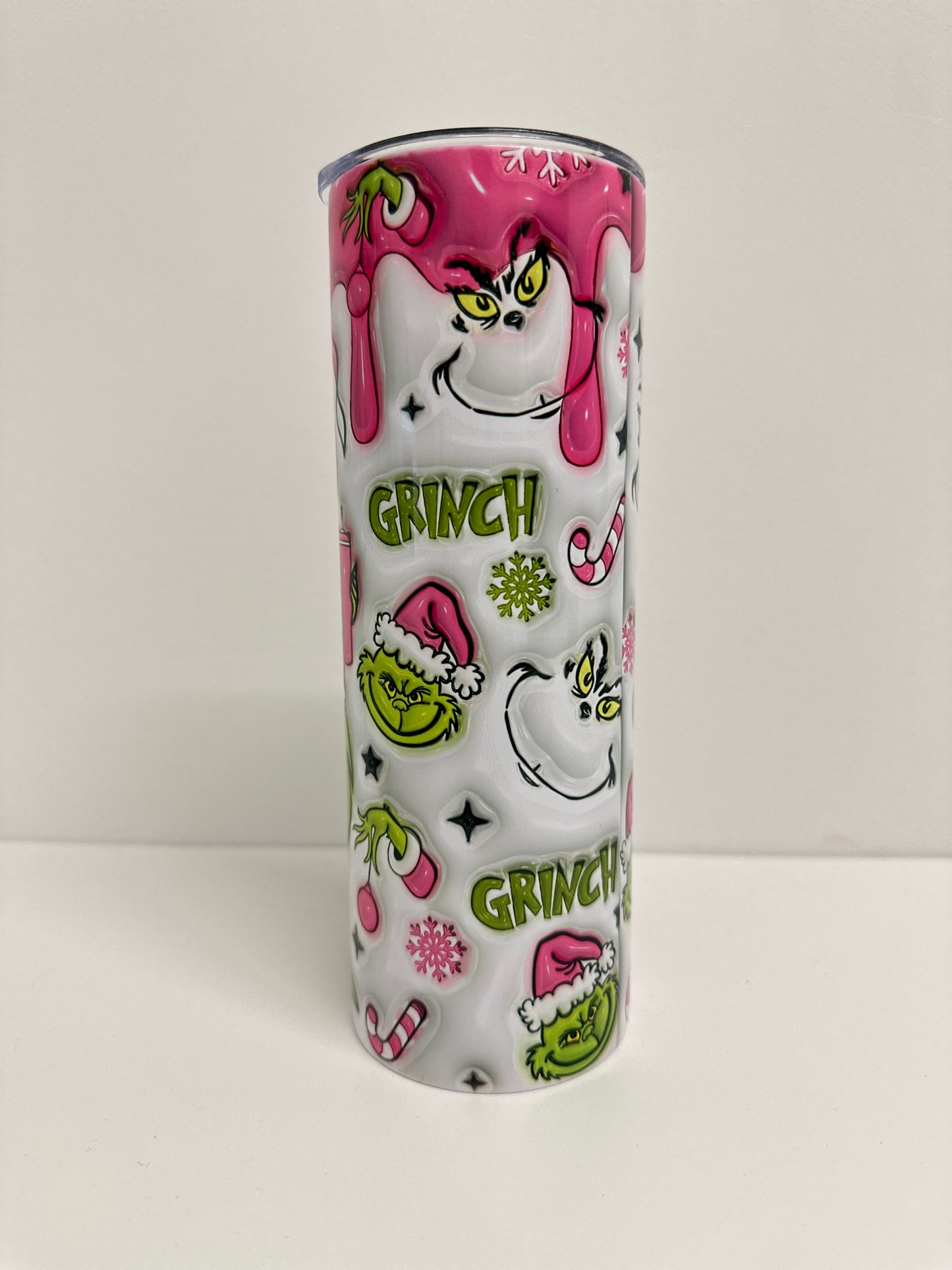 Pink Grinch Tumbler