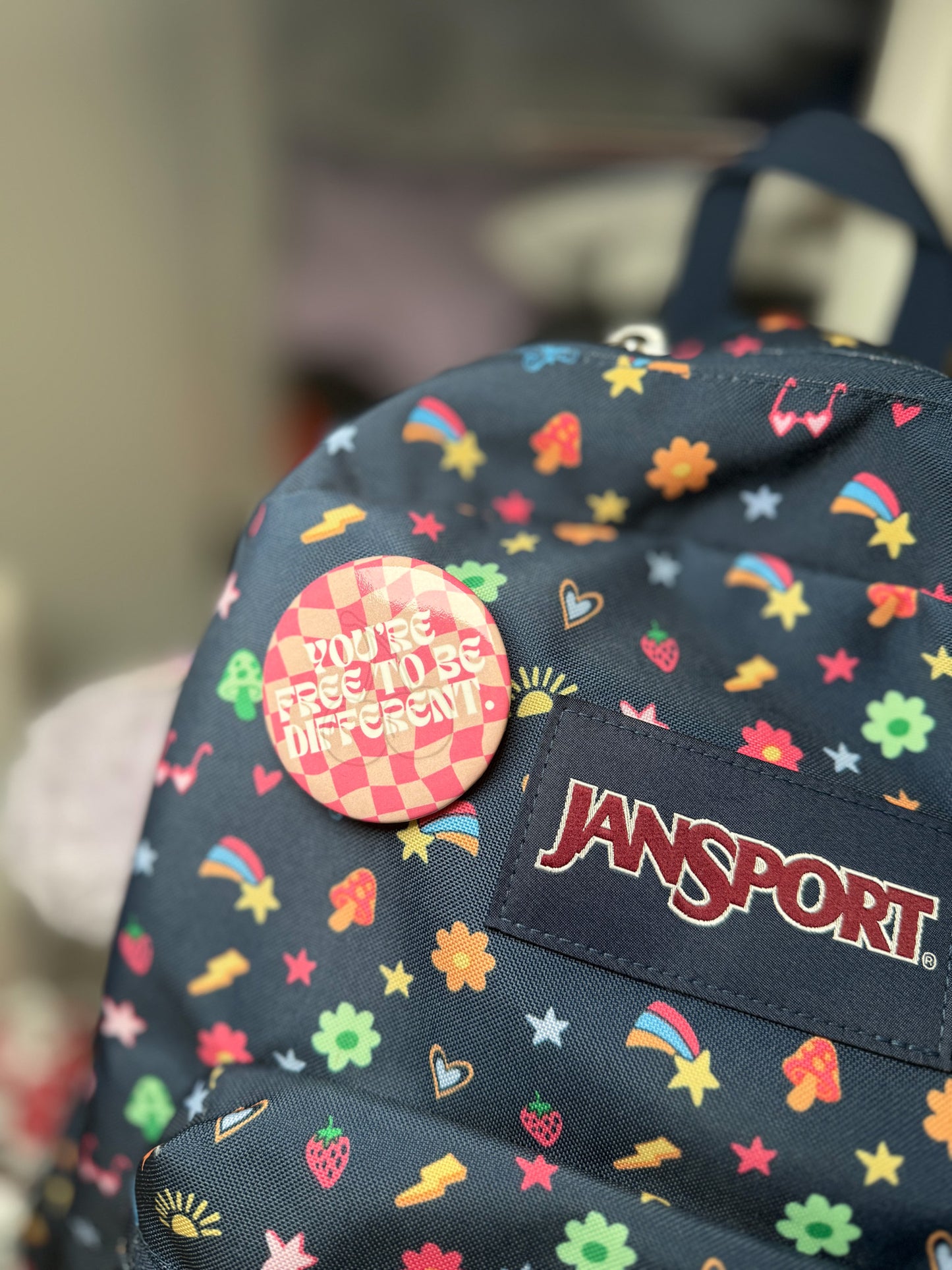 You’re Free to Be Different Button Pin