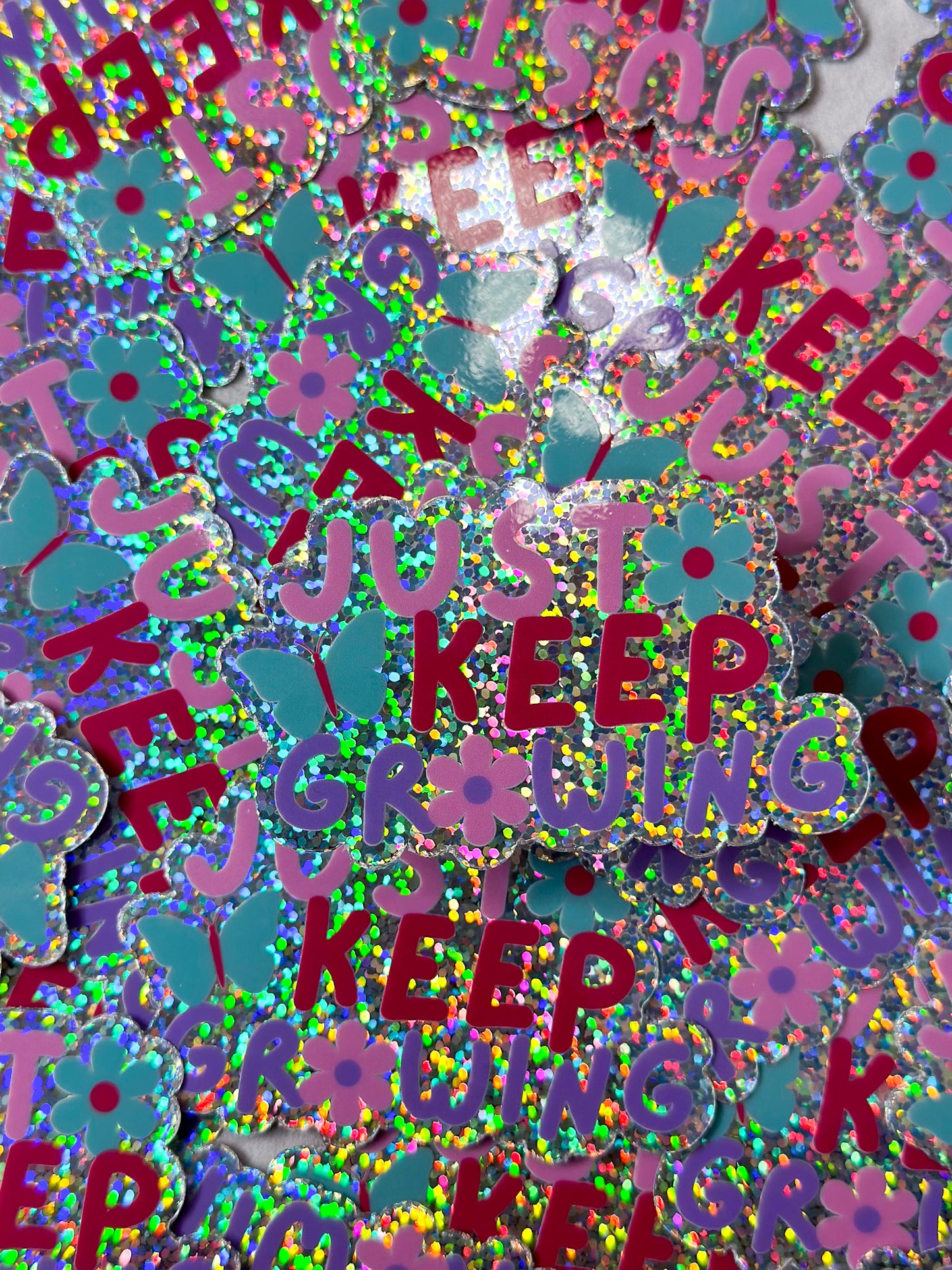 Just Keep Growing Sticker