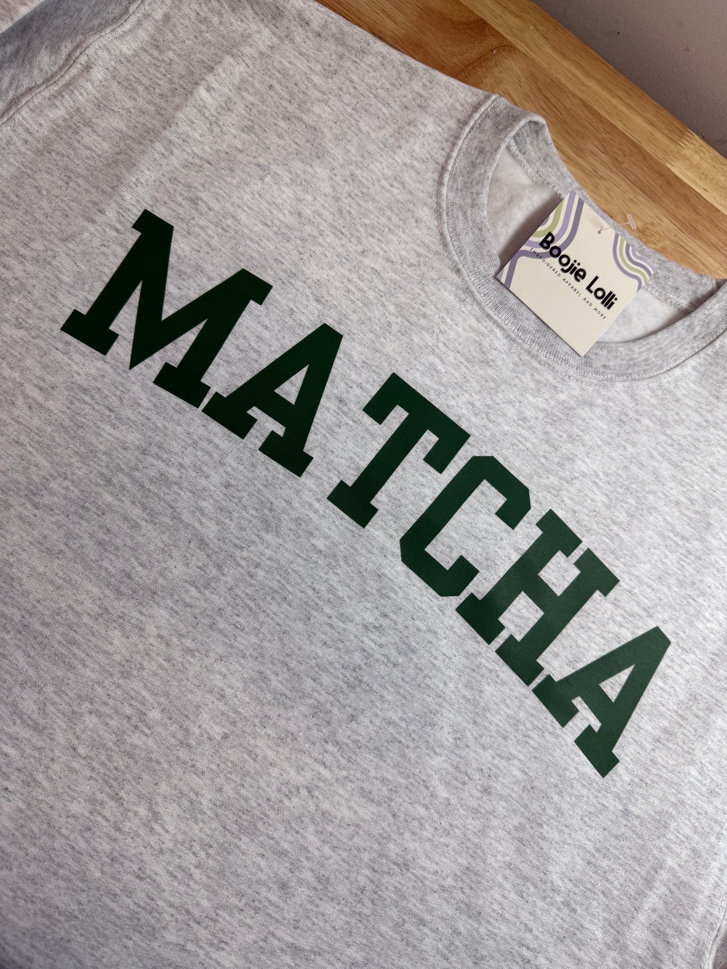 MATCHA Varsity Crewneck