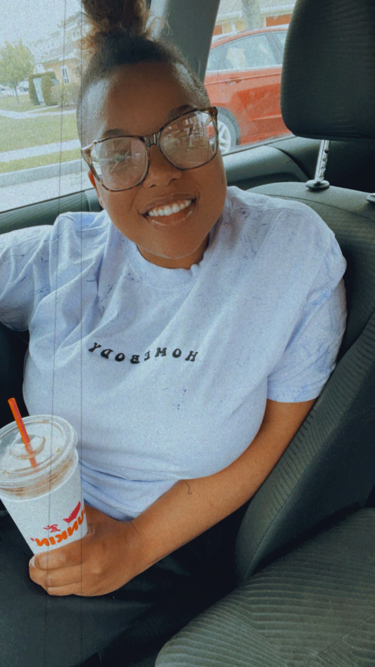 Homebody Embroidered Tie Dye Tee