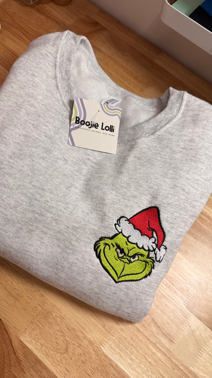 Resting Grinch Face Crewneck