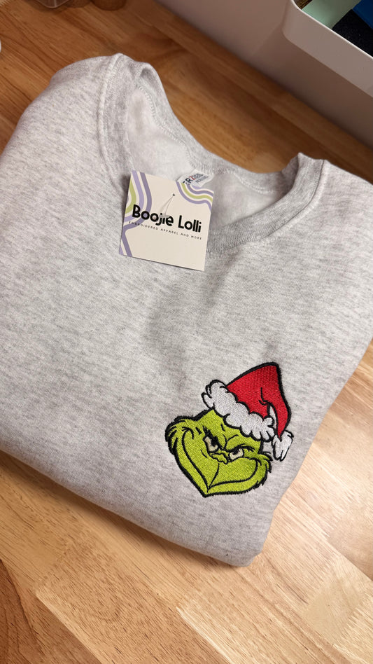 Resting Grinch Face Crewneck