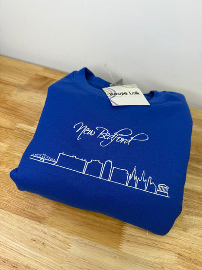 City Skyline Embroidered Crewneck