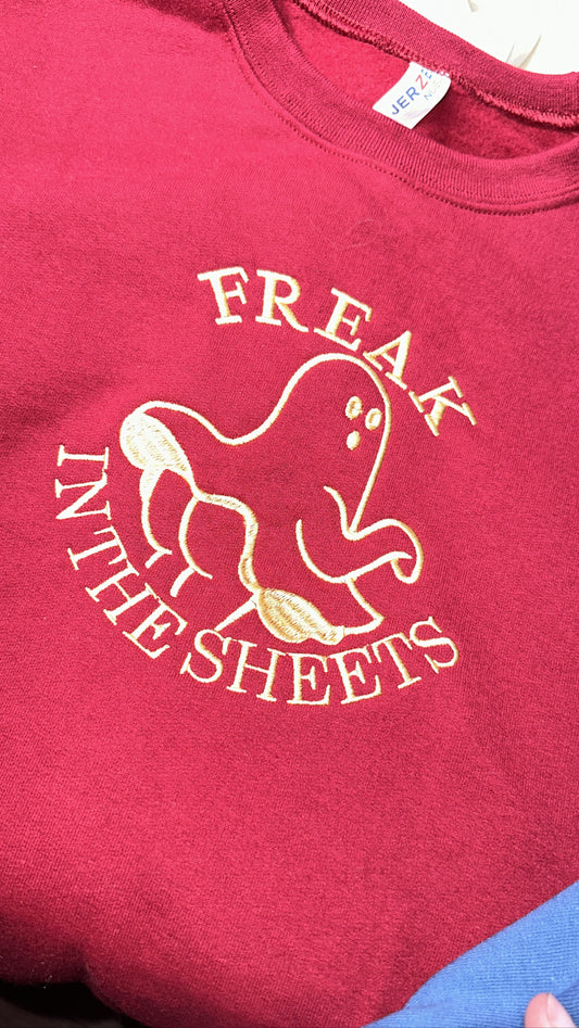 FREAK IN THE SHEETS Crewneck