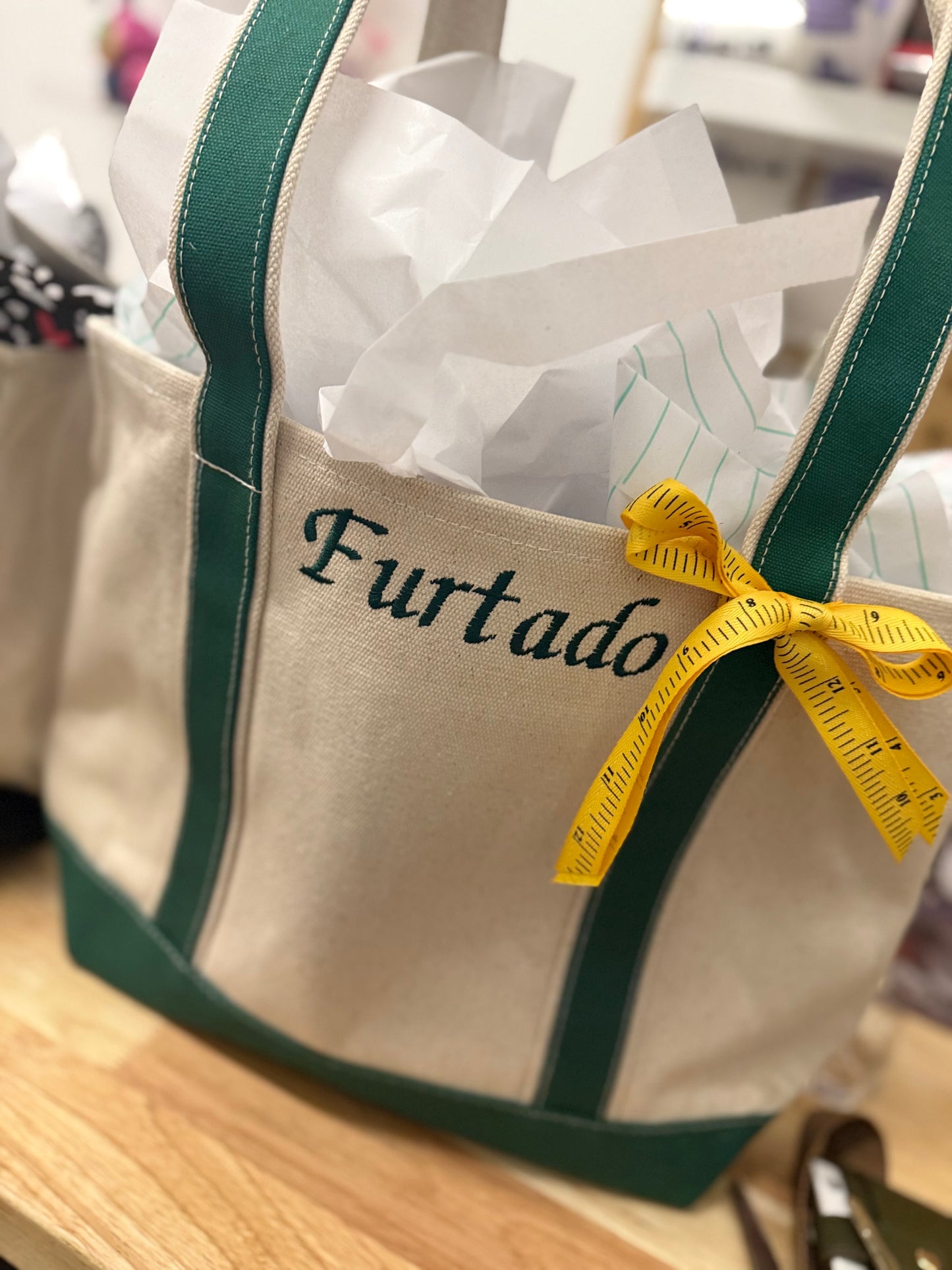 Personalized Embroidered Tote Bag | Custom Canvas Tote