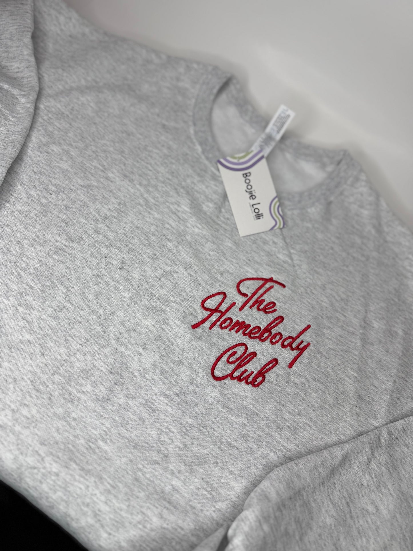 The Homebody Club Embroidered Crewneck