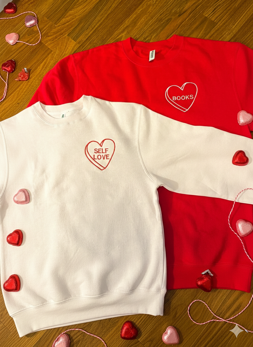Custom Candy Heart Sweatshirt