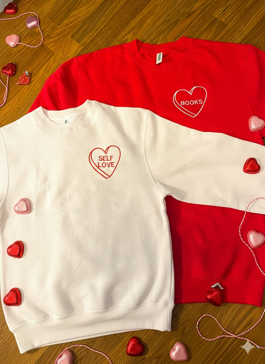 Custom Candy Heart Sweatshirt