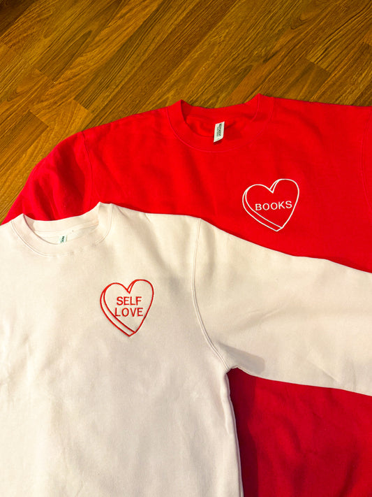 Custom Candy Heart Sweatshirt