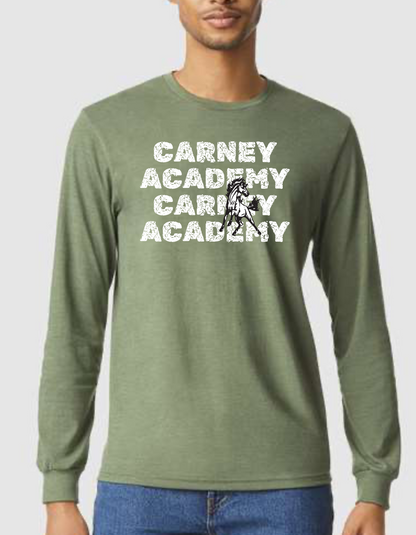Carney Academy With Mustang Short/Long Sleeve